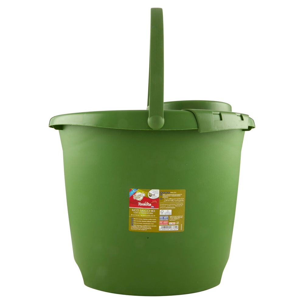 Tonkita We Like Green Eco Secchio con Strizzatore 13 Lt